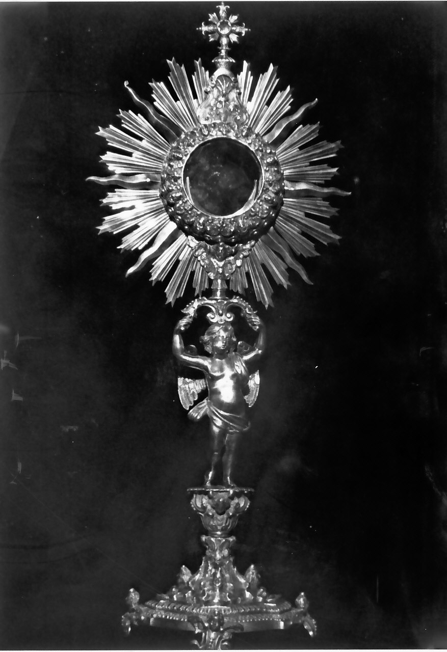 ostensorio, opera isolata - bottega napoletana (fine/inizio secc. XVIII/ XIX)