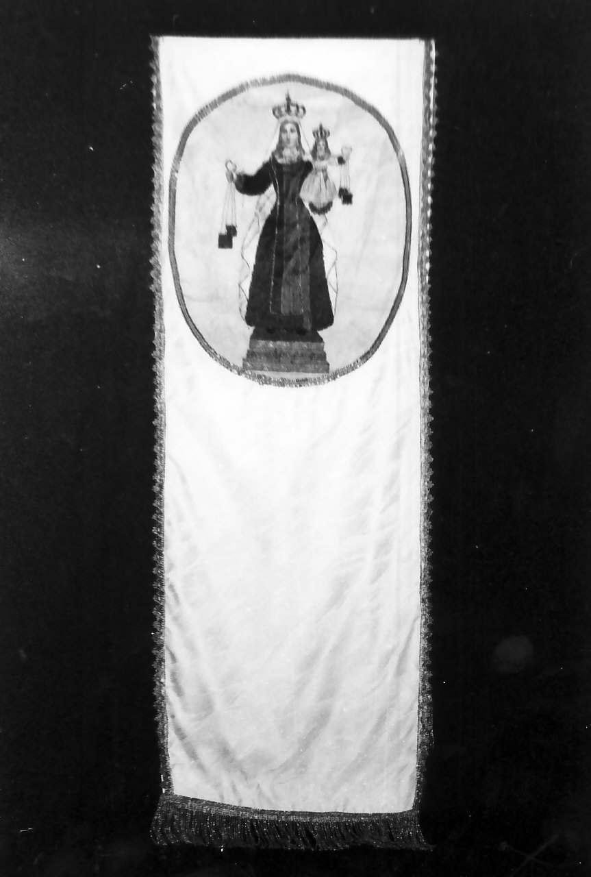 Madonna del Carmelo (stendardo) - manifattura calabrese (prima metà sec. XX)