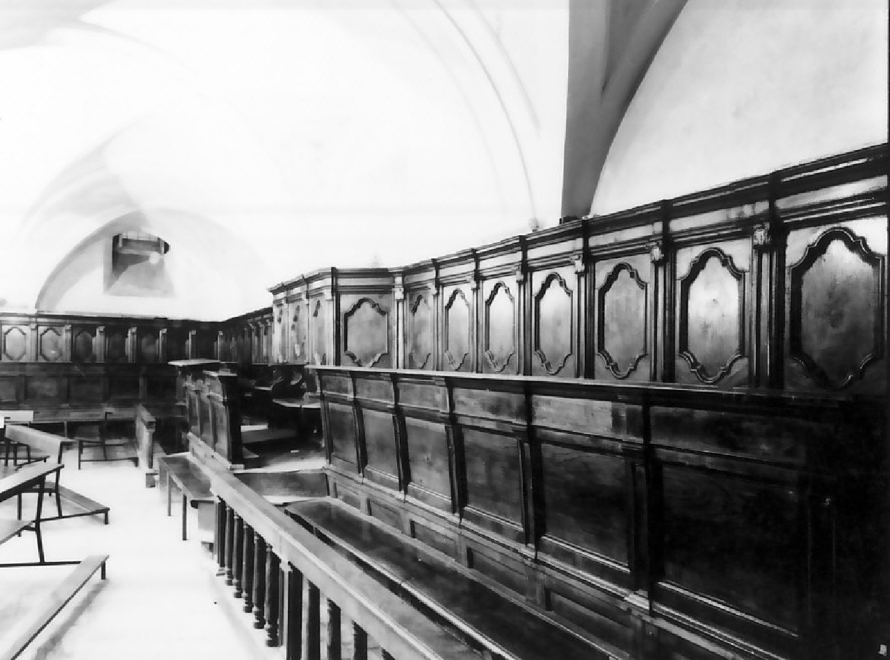 stalli del coro, serie - bottega calabrese (fine sec. XVIII)