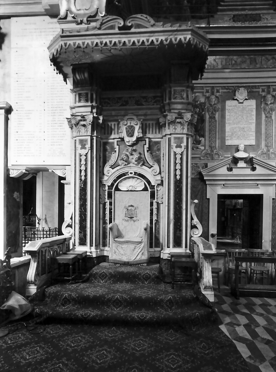 trono, opera isolata - bottega calabrese (sec. XIX)