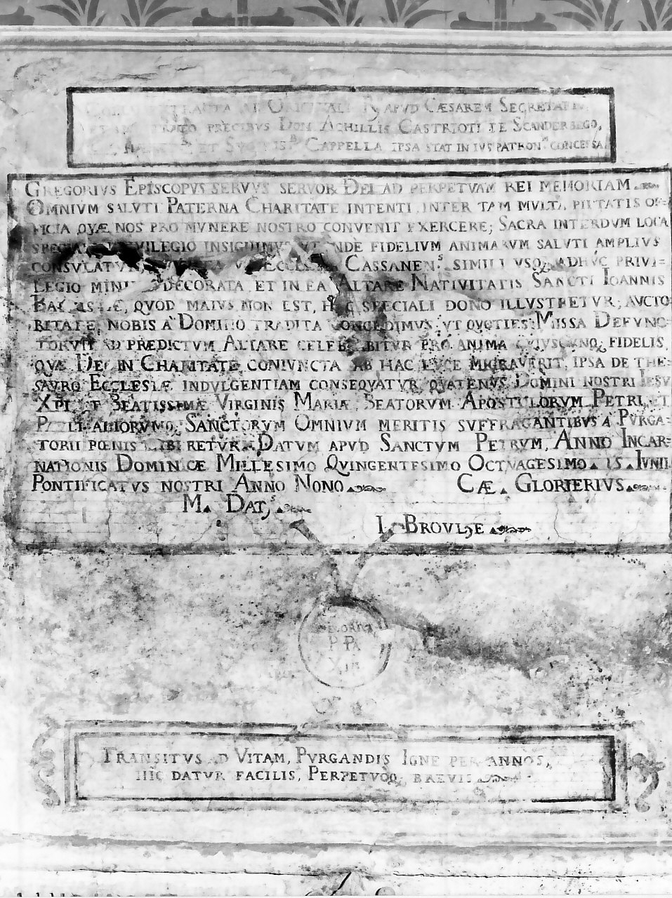 decorazione pittorica, opera isolata - ambito calabrese (sec. XVI)