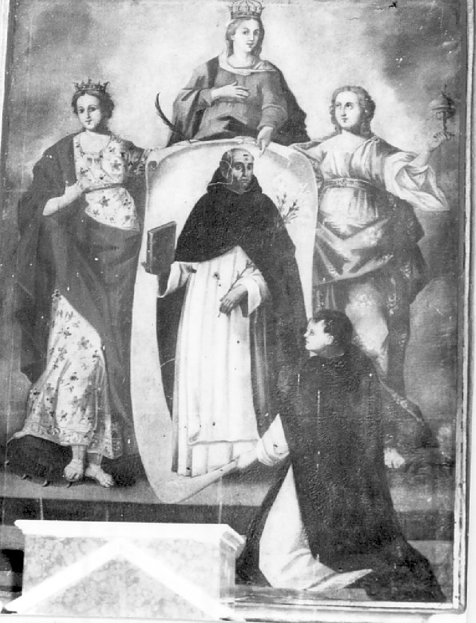 Madonna con altri personaggi (dipinto, opera isolata) - ambito cosentino (sec. XVIII)
