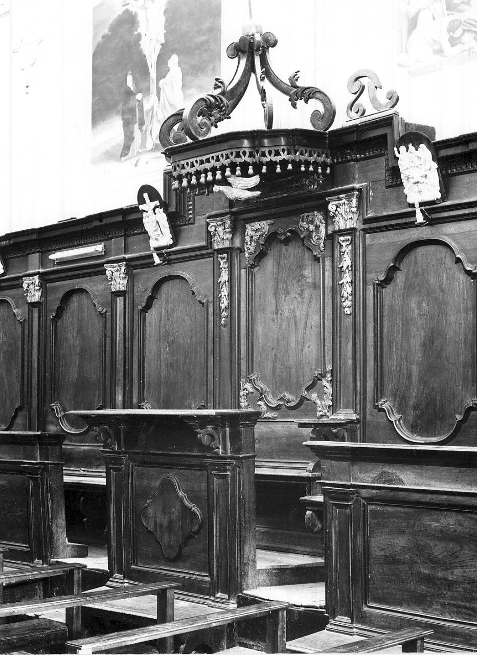 stalli del coro, serie di Maiure Domenico Antonio (sec. XVIII)