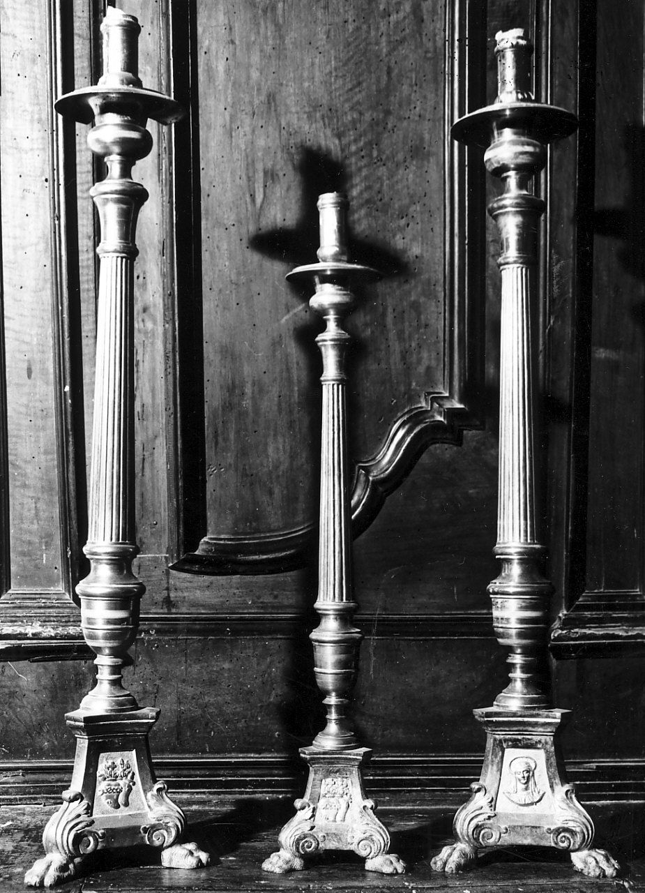 candelabro, serie - bottega Italia meridionale (sec. XIX)
