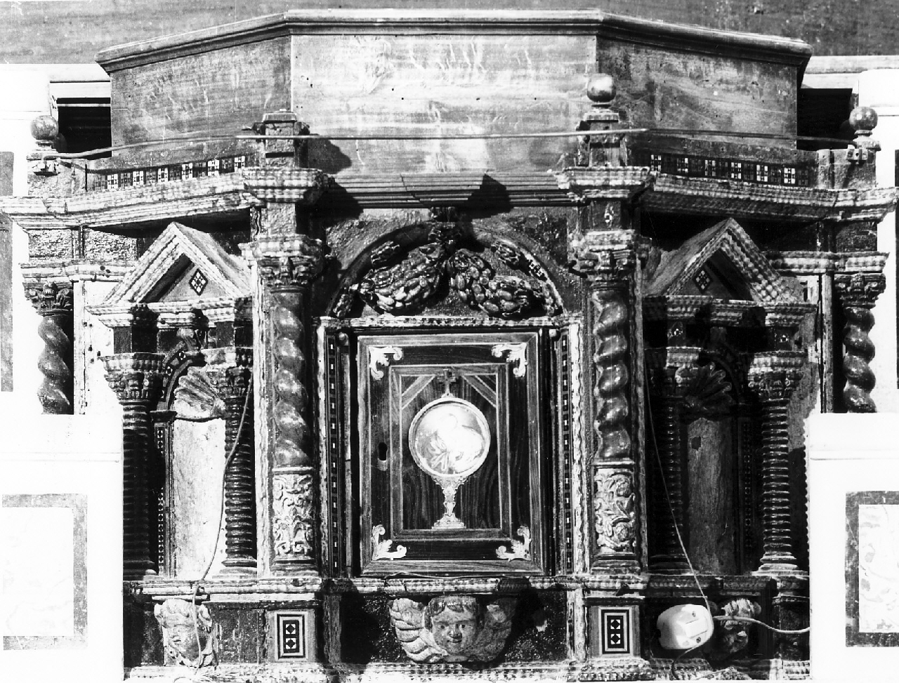 ciborio, opera isolata - bottega calabrese (sec. XVIII)