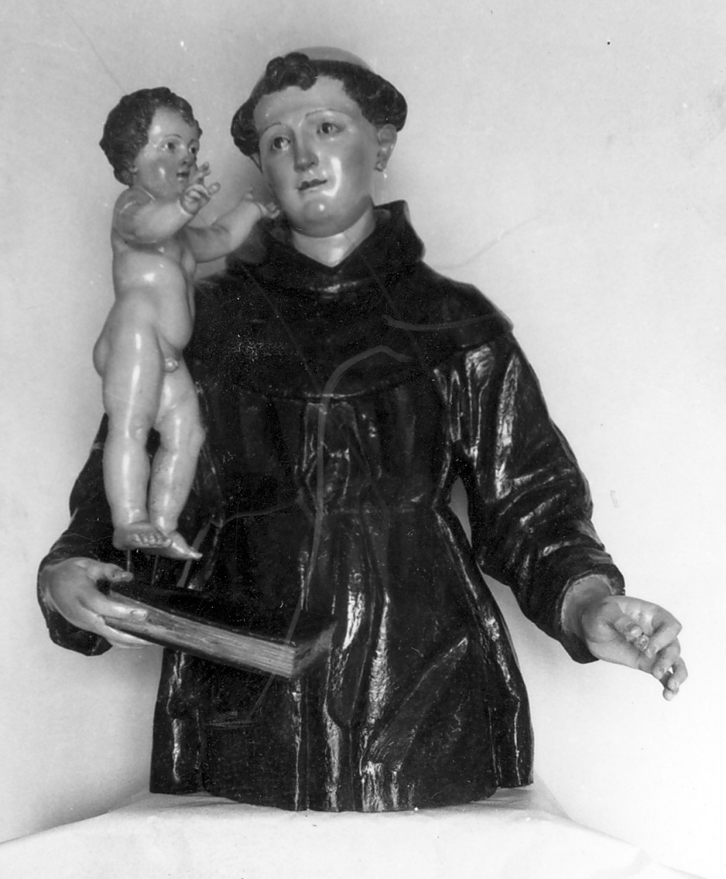 Sant'Antonio da Padova (busto, opera isolata) - bottega Italia meridionale (sec. XVIII)