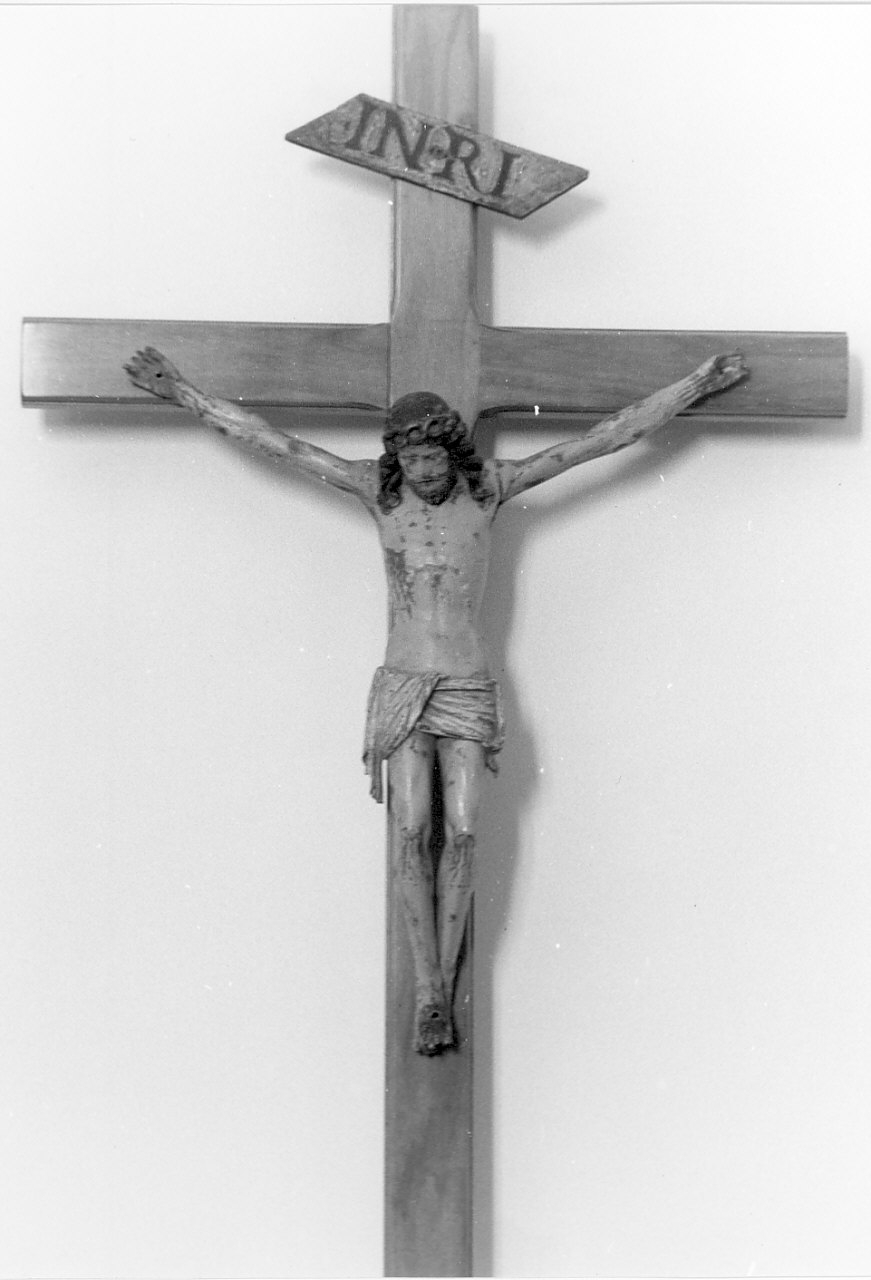 crocifisso, opera isolata - bottega Italia meridionale (sec. XVIII, sec. XIX)