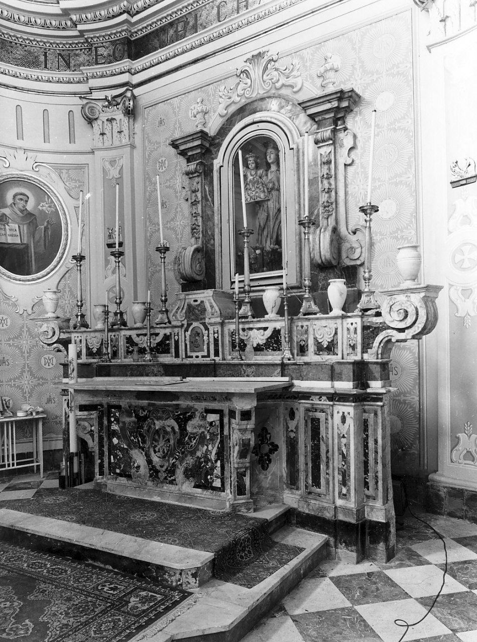 altare maggiore, opera isolata - bottega Italia meridionale (fine sec. XVIII)