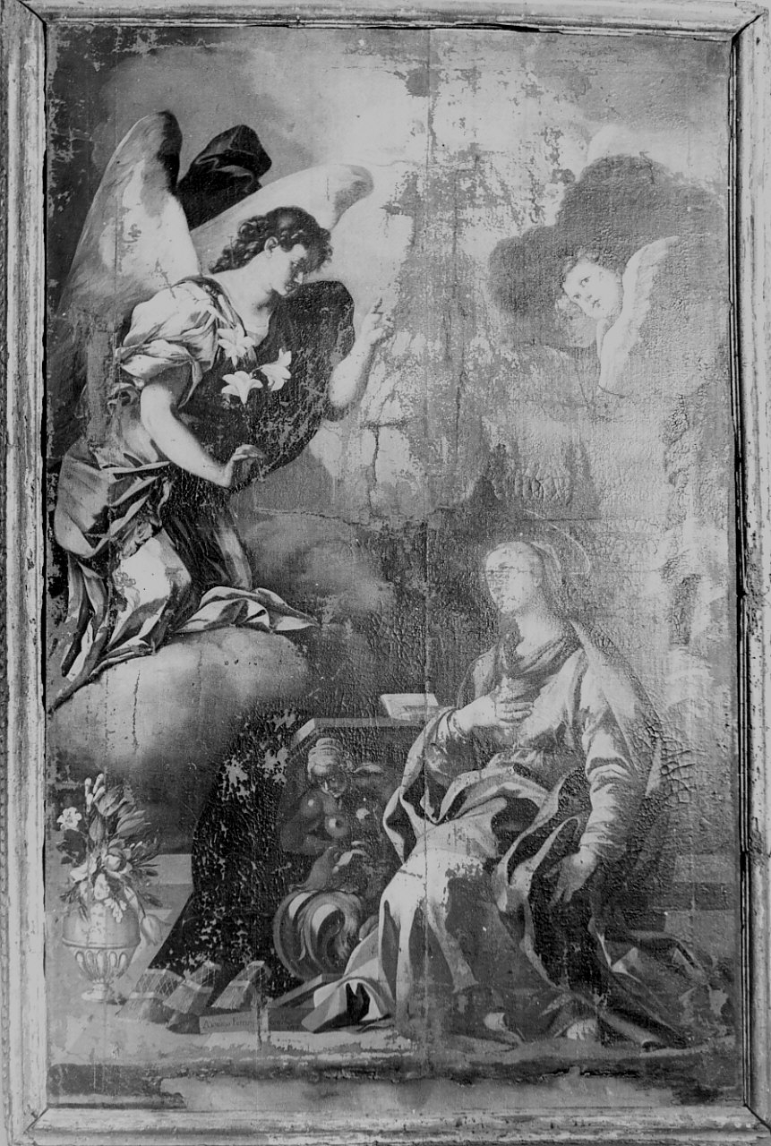 Annunciazione (dipinto, opera isolata) di Ferraro Antonio (sec. XVIII)
