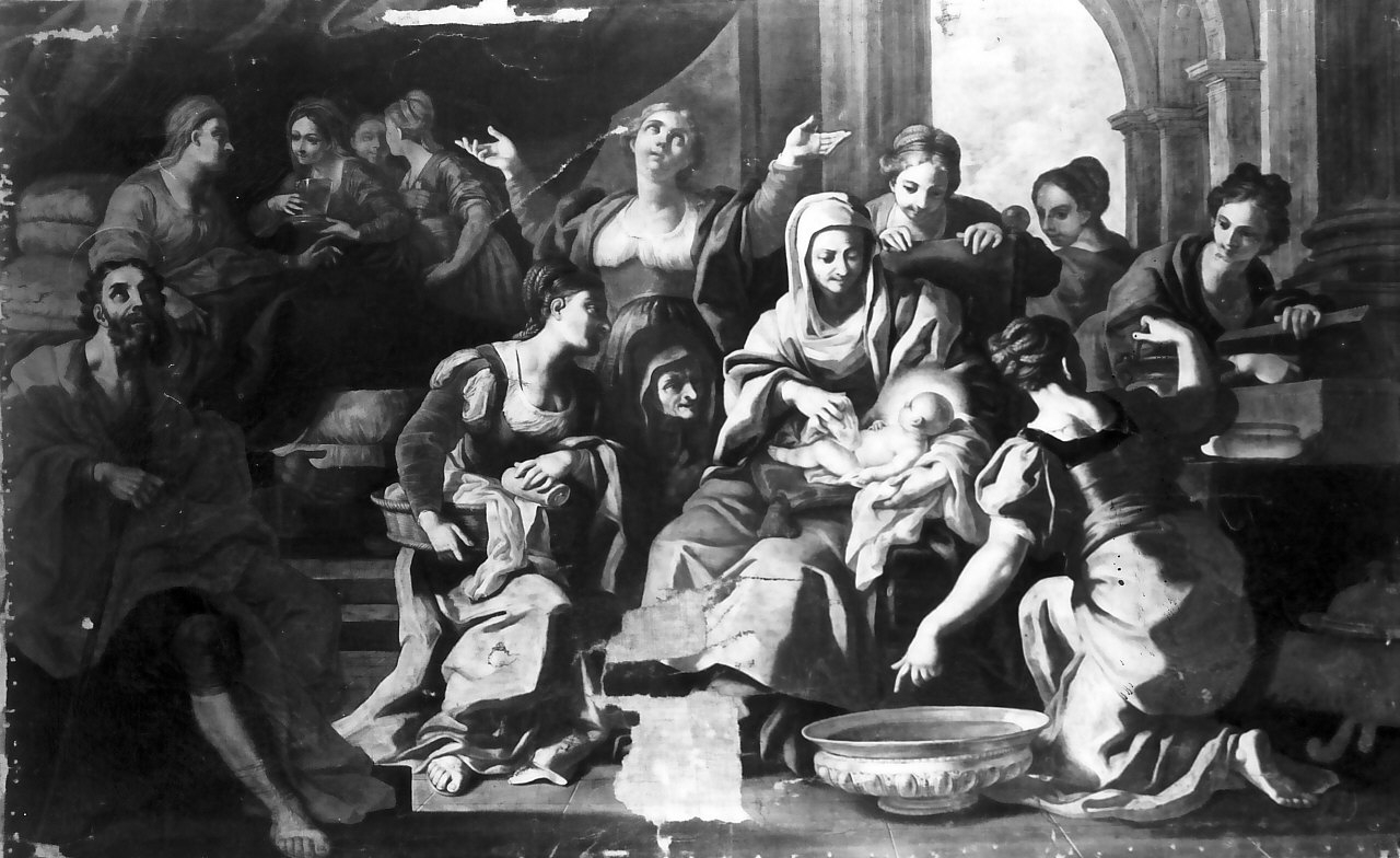 nascita di Maria Vergine (dipinto, opera isolata) - ambito Italia meridionale (sec. XVIII)