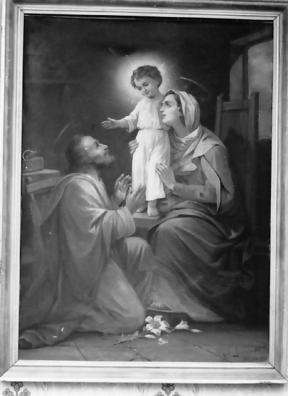 Sacra Famiglia (dipinto, opera isolata) di Scognamiglio Carlo (sec. XX)