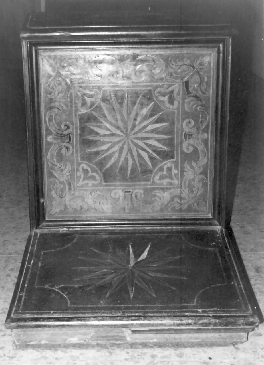 inginocchiatoio, serie - bottega calabrese (sec. XVIII)