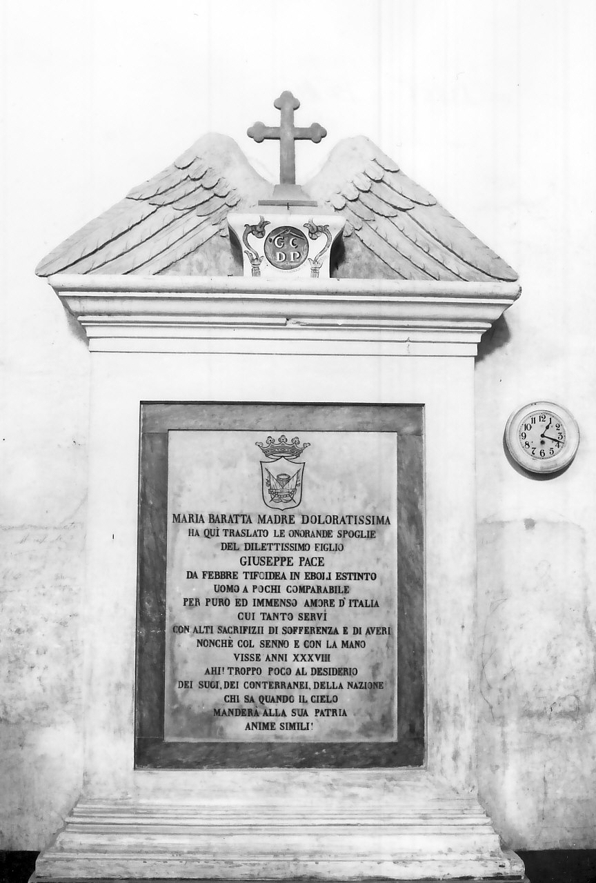 lastra tombale - bottega calabrese (sec. XIX)