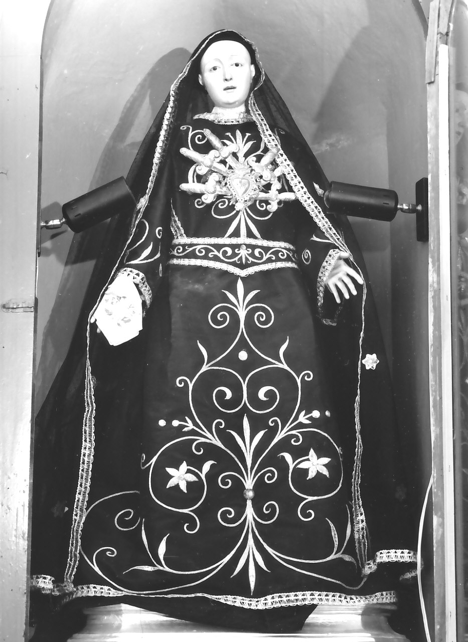 Madonna Addolorata (statua) - bottega calabrese, bottega napoletana (prima metà sec. XIX, sec. XIX)
