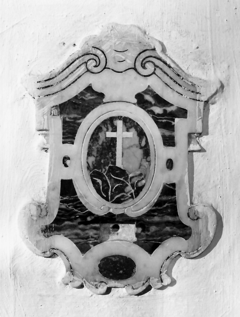 mostra di acquasantiera - bottega calabrese (sec. XVIII)