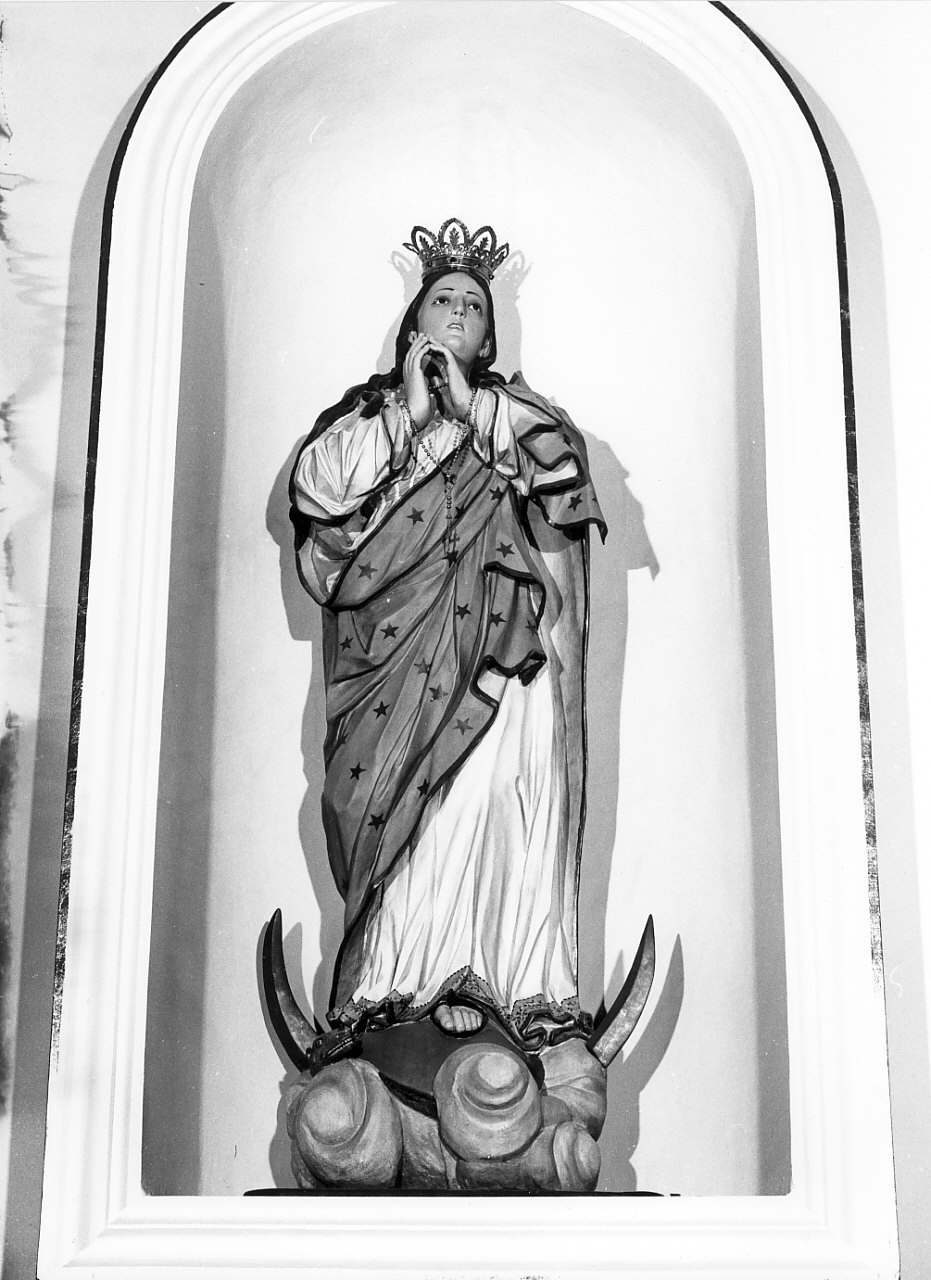 Madonna Immacolata (statua) - bottega calabrese (seconda metà, fine/inizio sec. XVIII, secc. XVIII/ XIX)