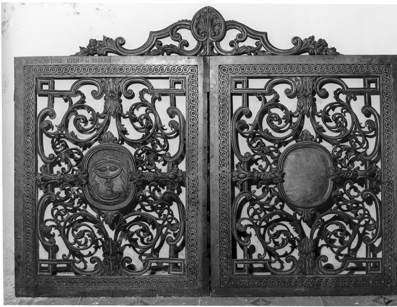 cancellata di balaustrata - ambito Italia meridionale (?) (fine/inizio secc. XIX/ XX)