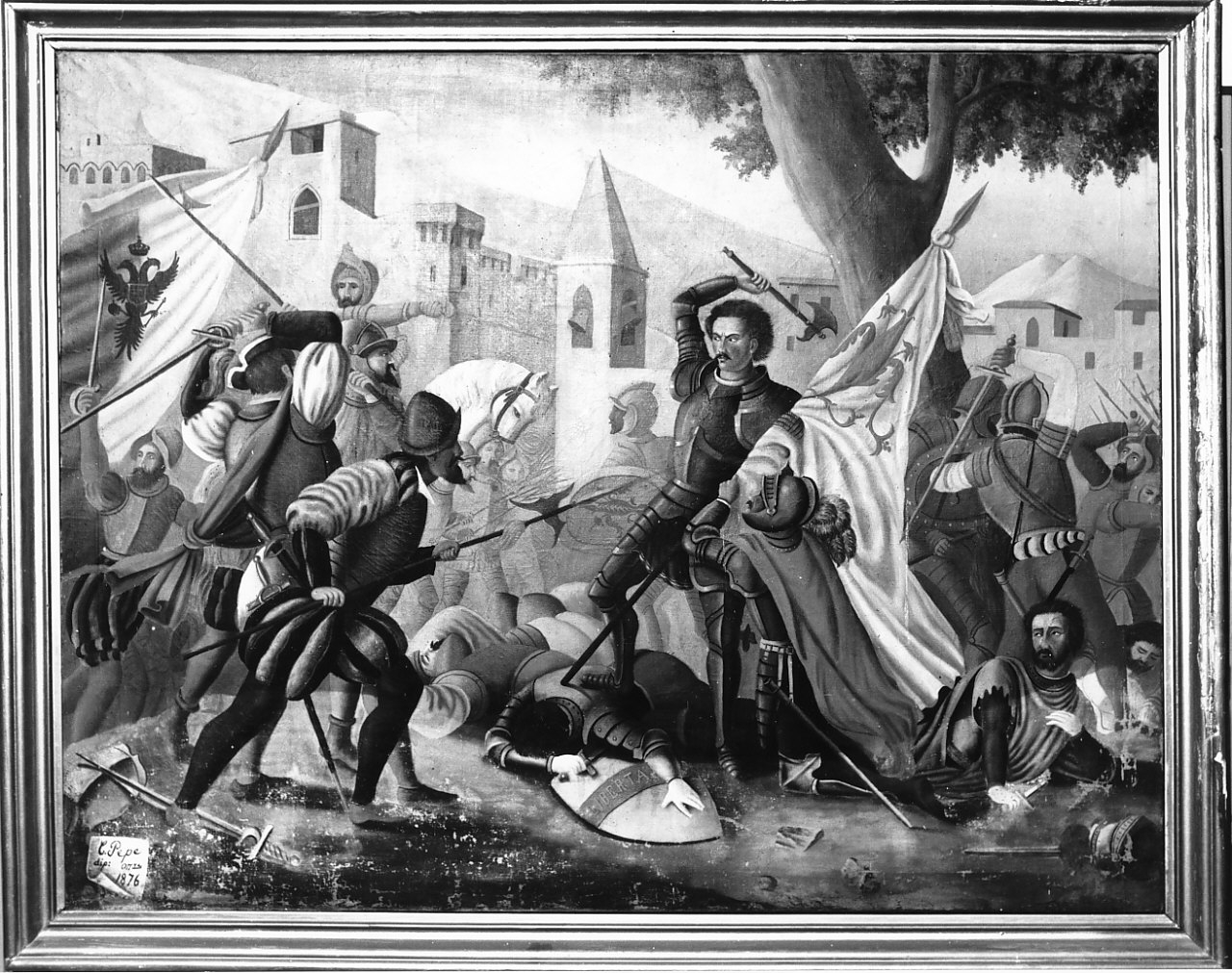 battaglia (dipinto) di Pepe Cristoforo (sec. XIX)