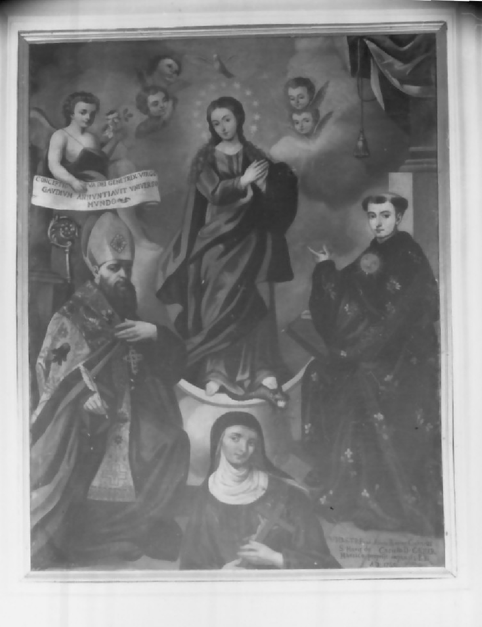 Madonna Immacolata e Santi (dipinto) - ambito calabrese (sec. XVIII)