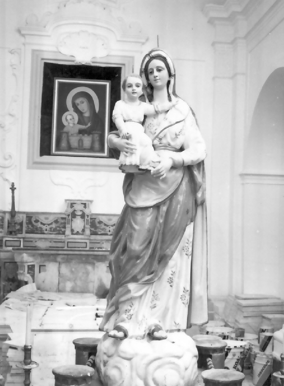 Madonna del Castello, Madonna con Bambino (statua) - bottega calabrese (sec. XIX)