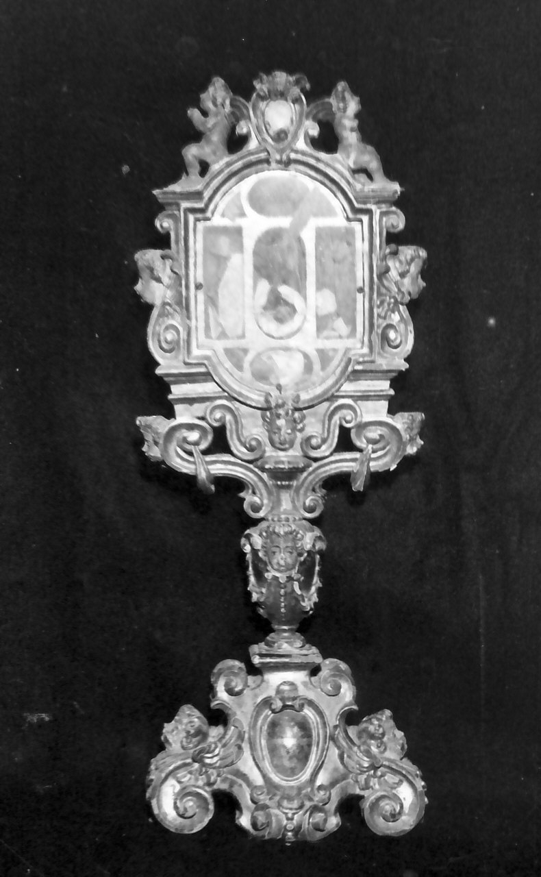 reliquiario - a tabella - bottega napoletana (sec. XIX)