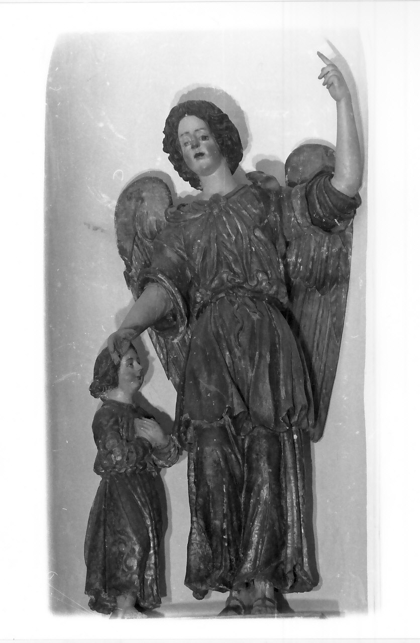 Tobia e San Raffaele arcangelo (gruppo scultoreo) - bottega Italia meridionale (fine/inizio secc. XVII/ XVIII)