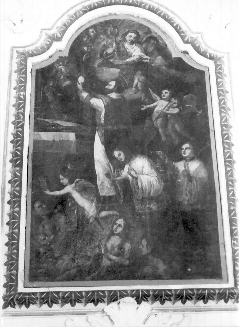 anime del purgatorio invocano il Santissimo Sacramento (dipinto) - ambito Italia meridionale (sec. XVIII)