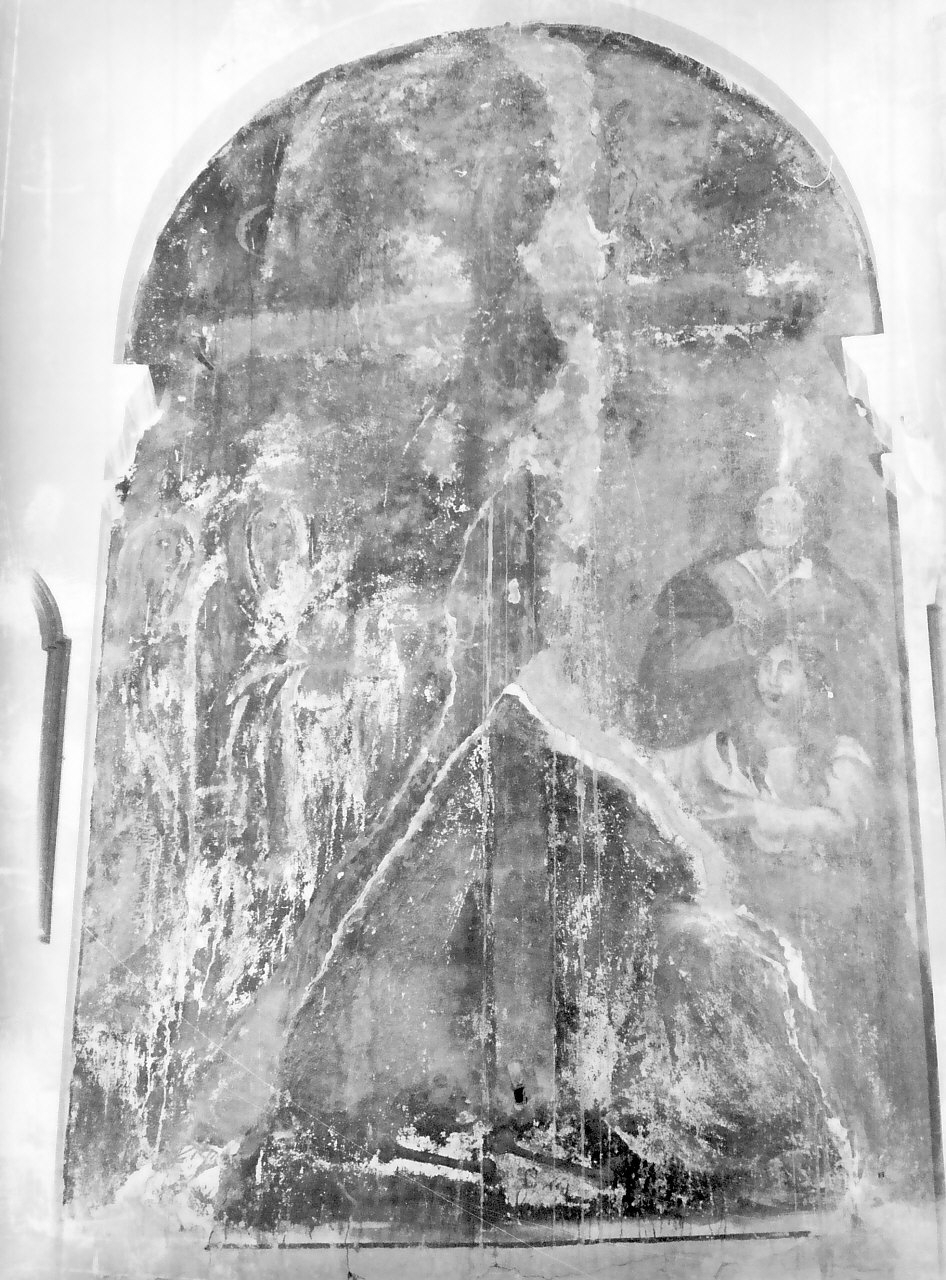 crocifissione di Cristo con la Madonna e santi (dipinto) - ambito Italia meridionale (sec. XIX)