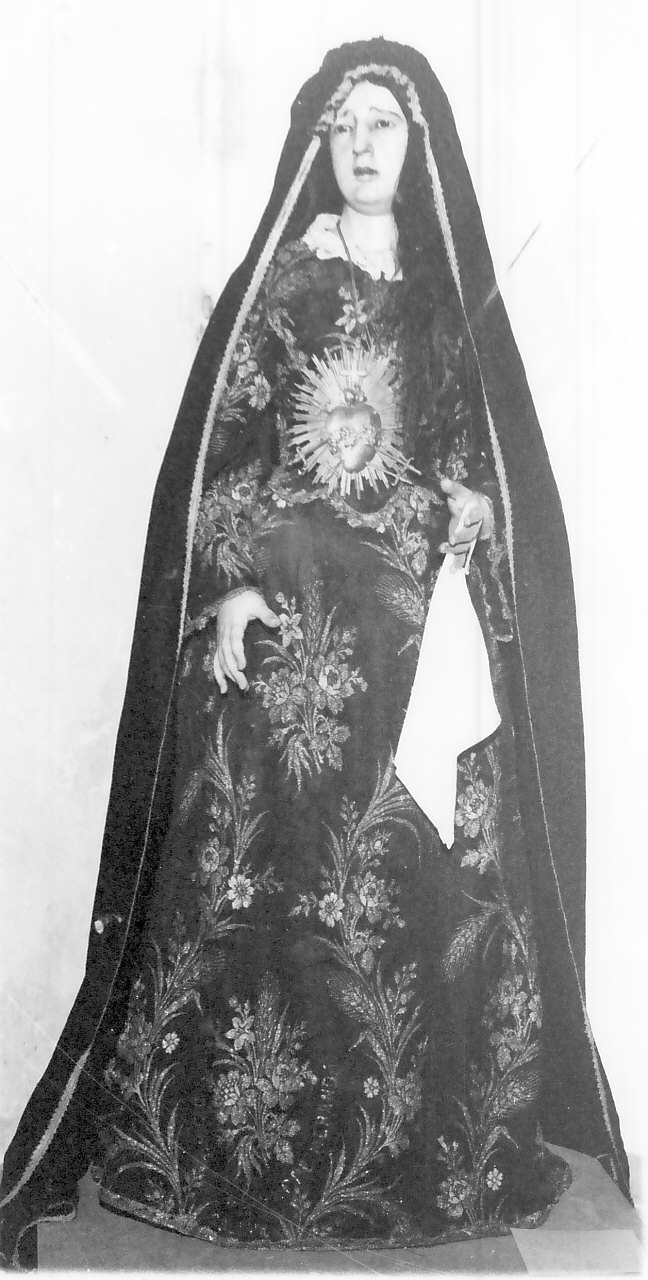 Madonna Addolorata (statua) - bottega Italia meridionale (fine/inizio secc. XVIII/ XIX)