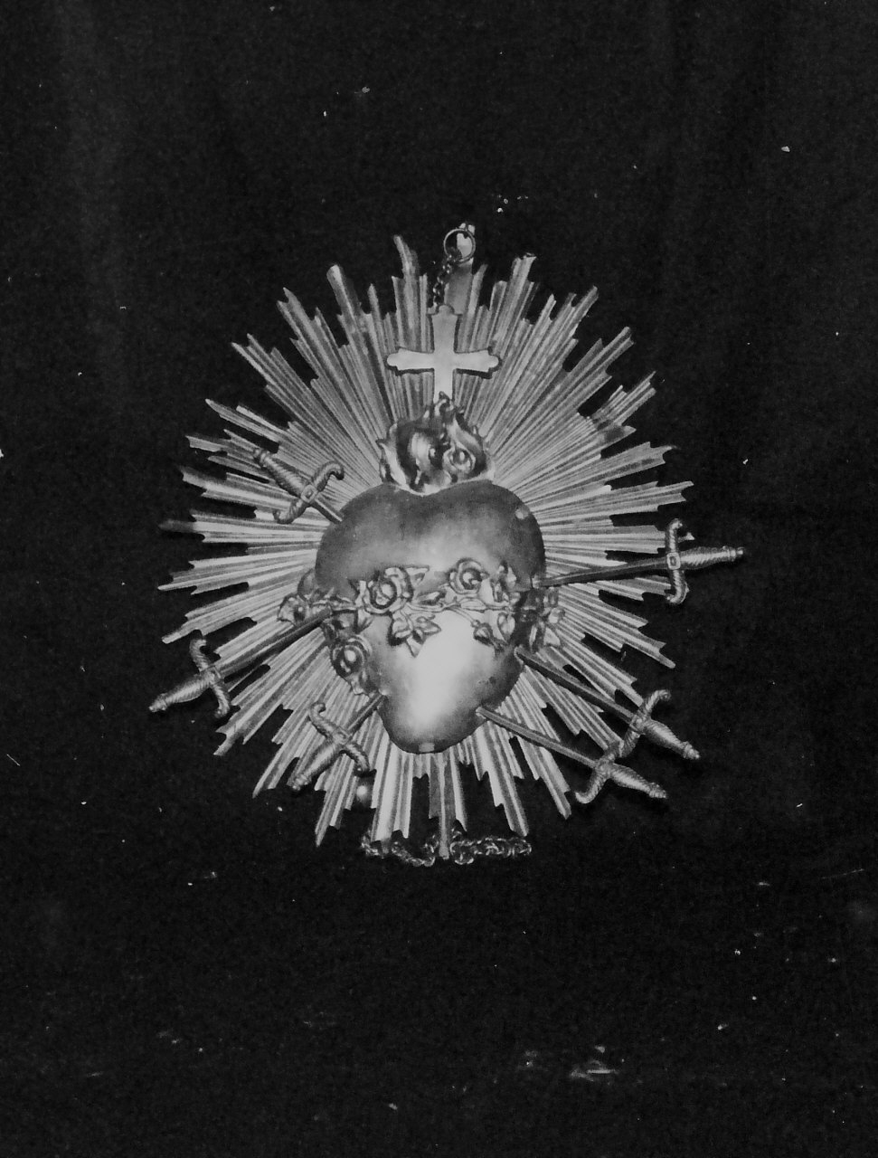 attributo iconografico di immagine sacra - bottega napoletana (sec. XIX)