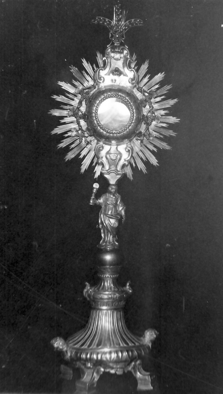 ostensorio - a raggiera - bottega napoletana (sec. XIX)