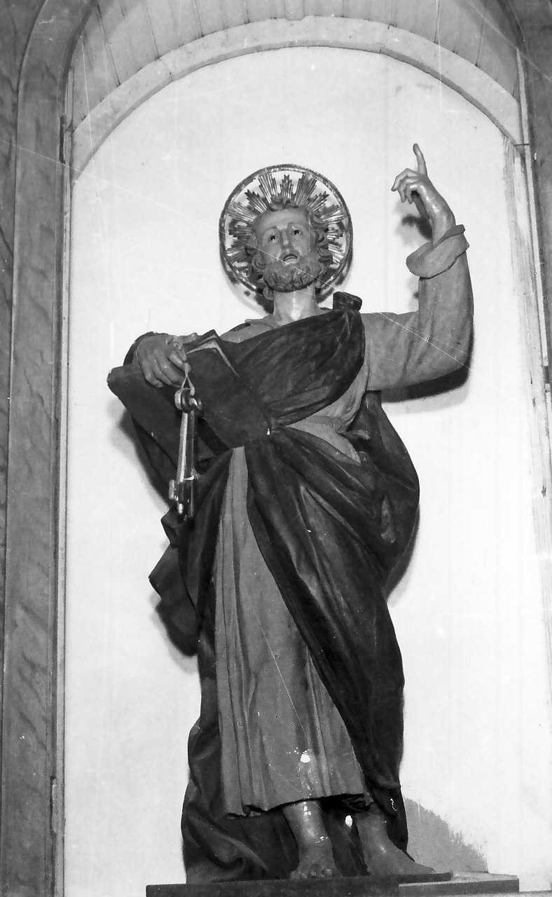 San Pietro Apostolo (statua, opera isolata) - bottega Italia meridionale (sec. XVIII)