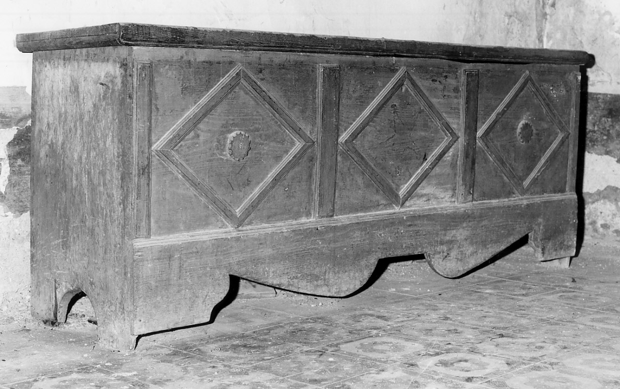 cassapanca - bottega calabrese (sec. XIX)