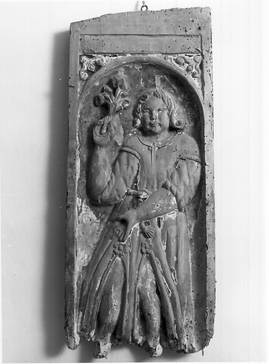 Santo (scultura, frammento) - bottega calabrese (sec. XVII)