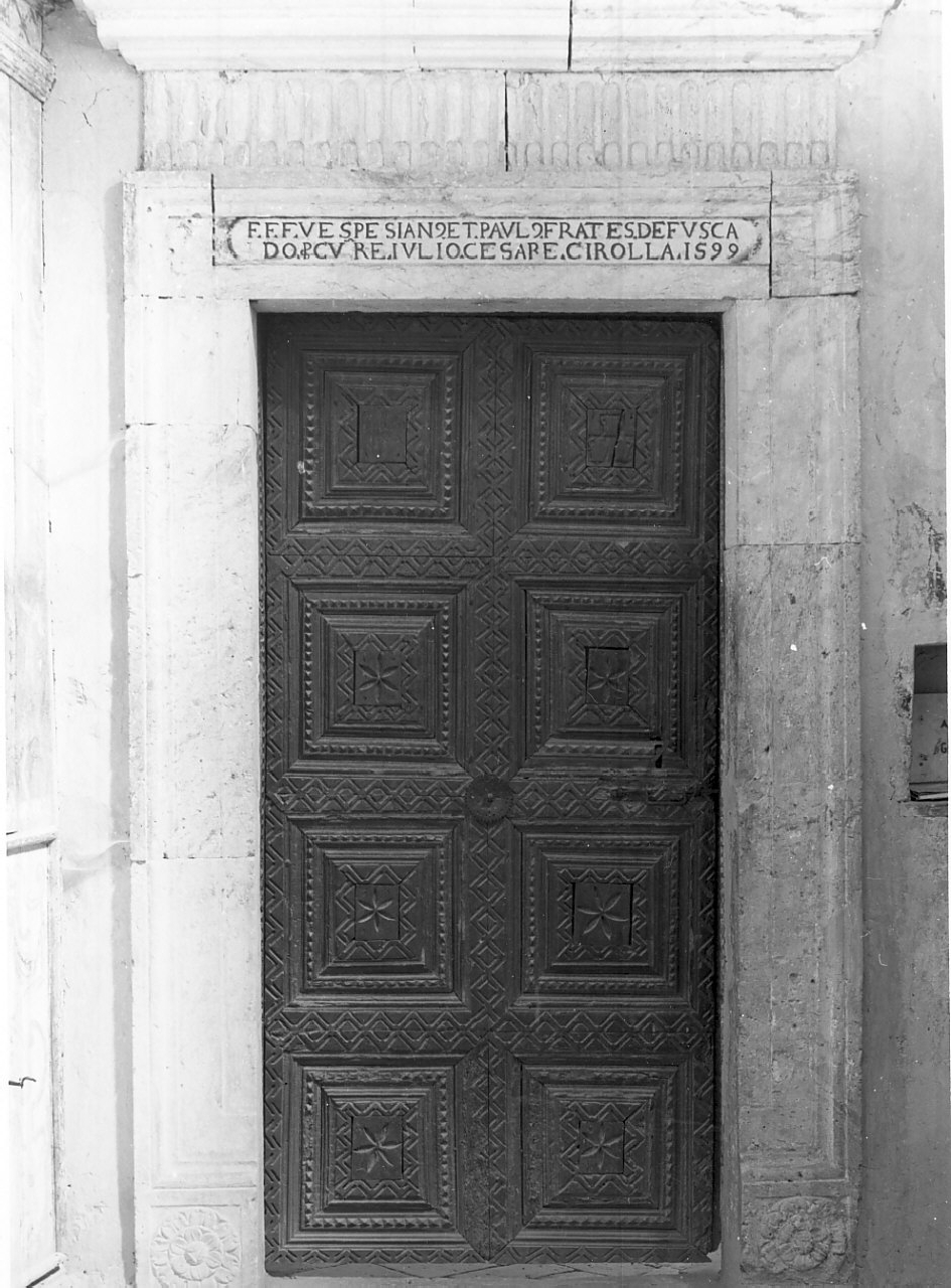 portone - bottega napoletana (sec. XVII)