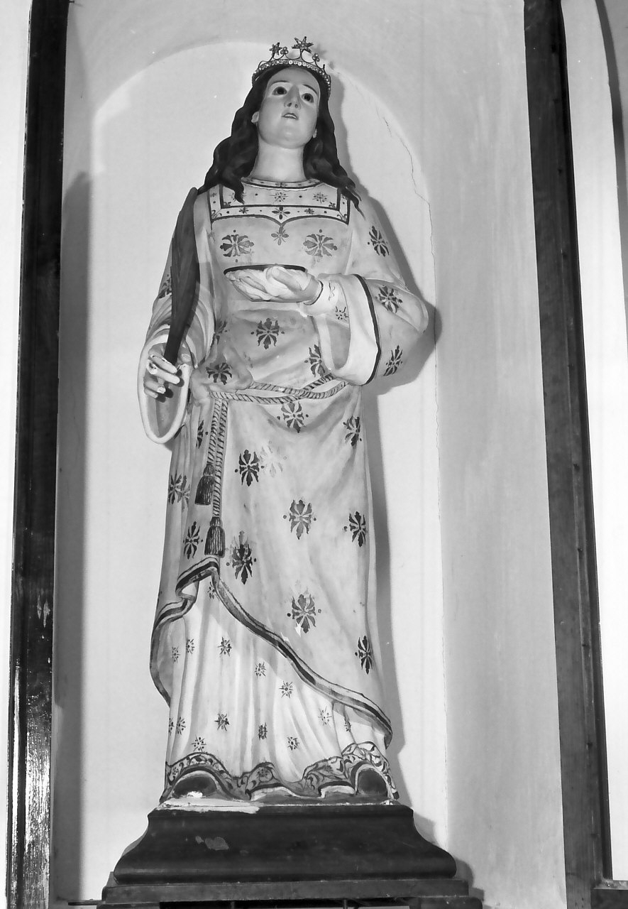 Santa Lucia (statua, opera isolata) - bottega calabrese (primo quarto sec. XX)