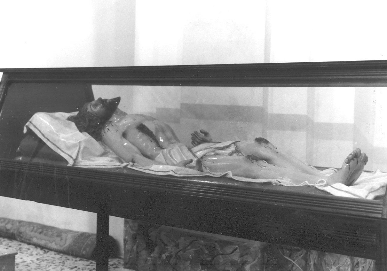 Cristo morto (scultura, opera isolata) - bottega leccese (prima metà sec. XX)