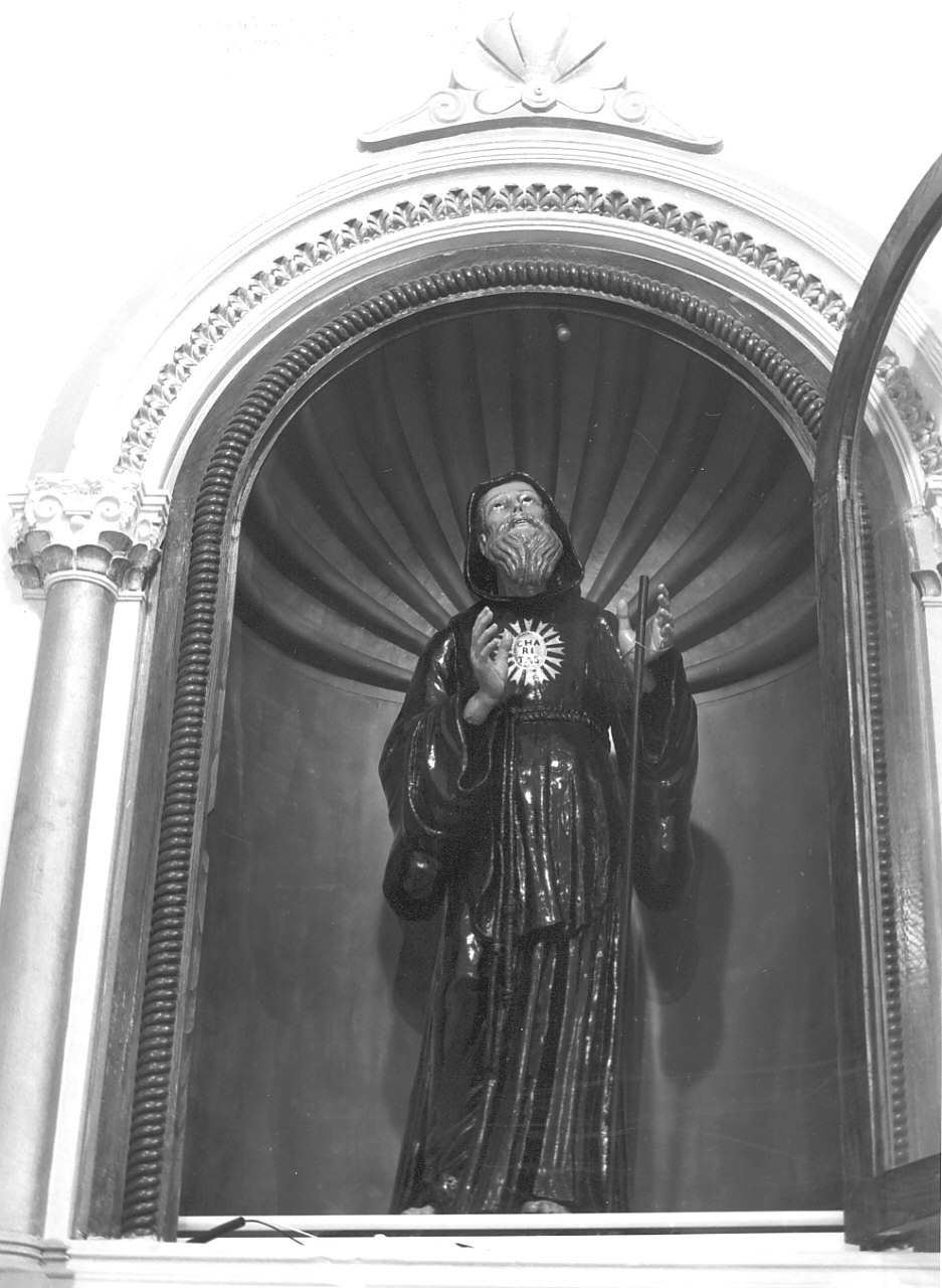 San Francesco di Paola (statua, opera isolata) - bottega Italia meridionale (sec. XIX)