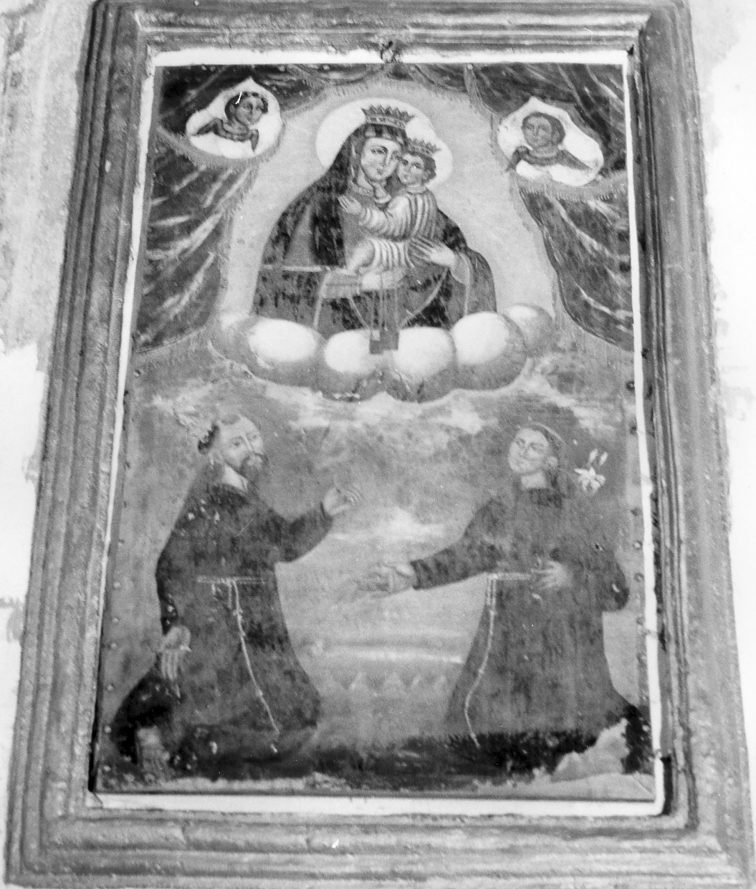 Madonna del Carmelo e santi (statua) - ambito calabrese (sec. XIX)