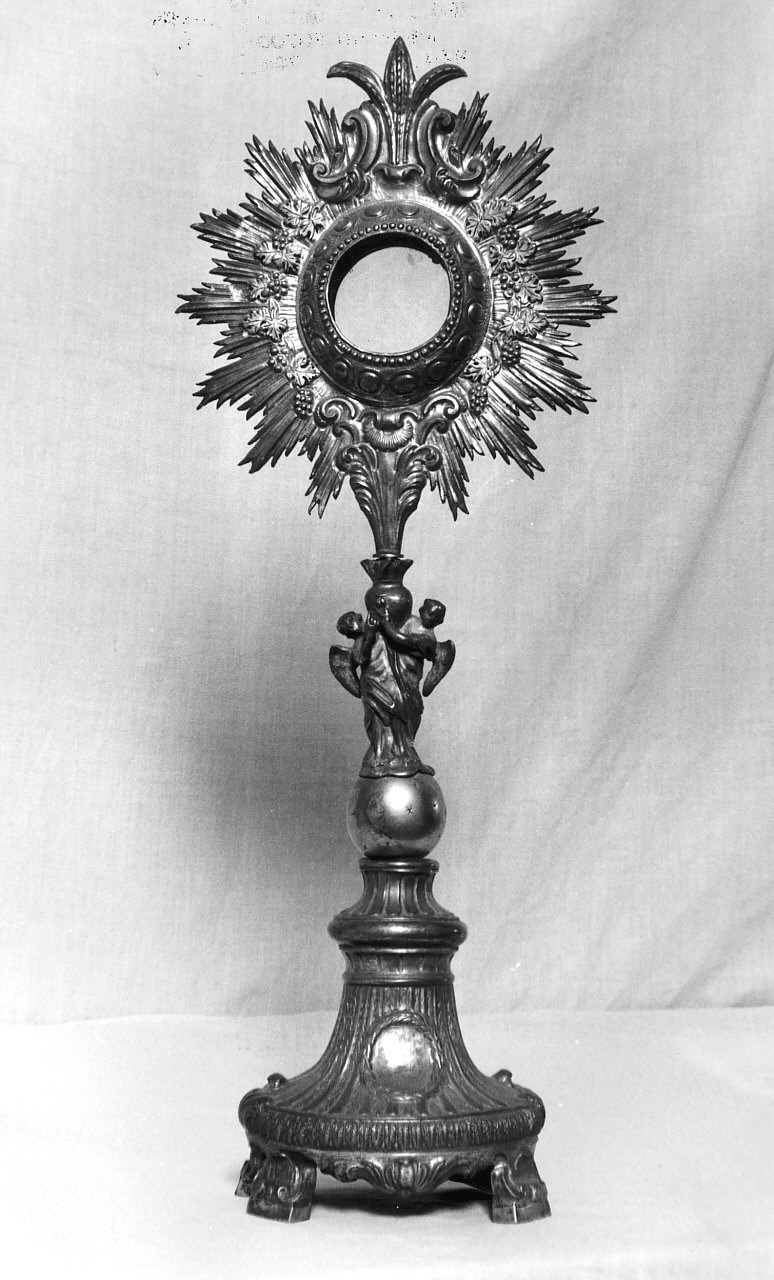 ostensorio - a raggiera, opera isolata - bottega Italia meridionale (sec. XIX)