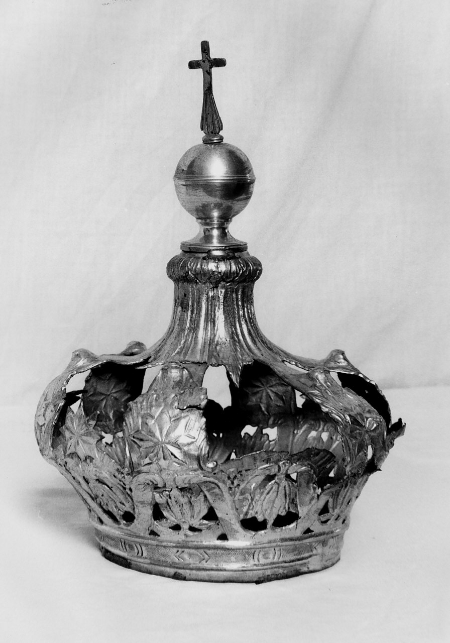 corona da statua, opera isolata - bottega Italia meridionale (sec. XIX)