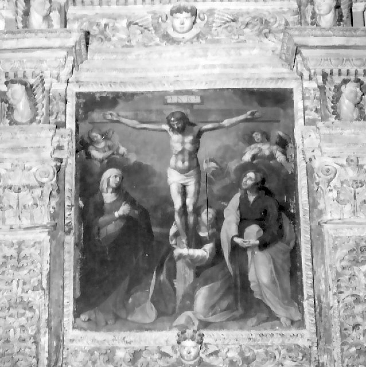 crocifissione di Cristo (dipinto) di Borghese Ippolito (sec. XVII)