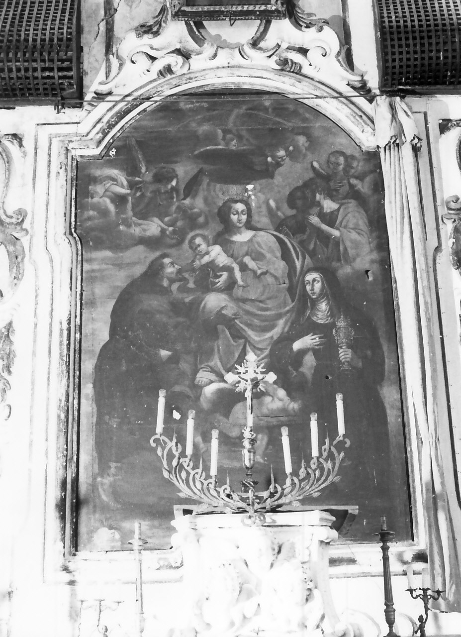 Sacra Conversazione, Madonna con Bambino e Santi (dipinto) - ambito calabrese (sec. XVII)