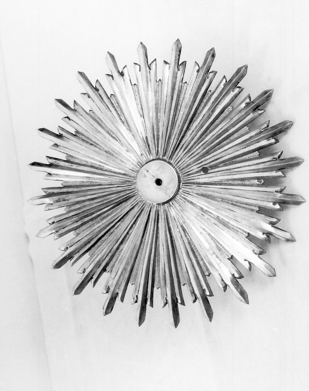 aureola di immagine sacra - bottega napoletana (prima metà sec. XIX)