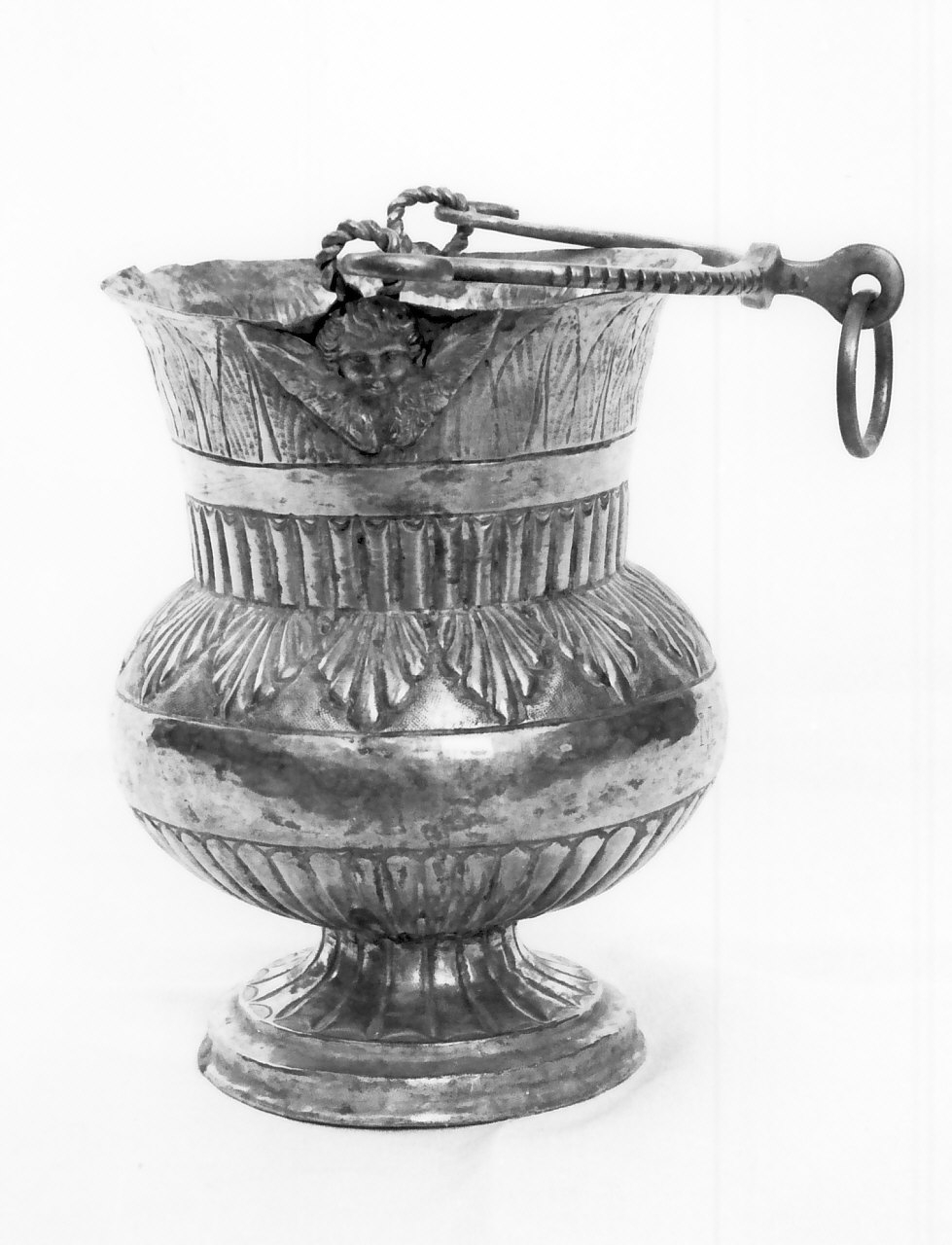 secchiello per l'acqua benedetta - bottega napoletana (prima metà sec. XIX)