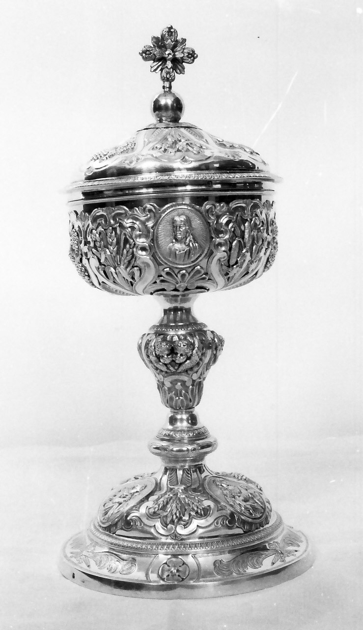 pisside - bottega napoletana (prima metà sec. XIX)