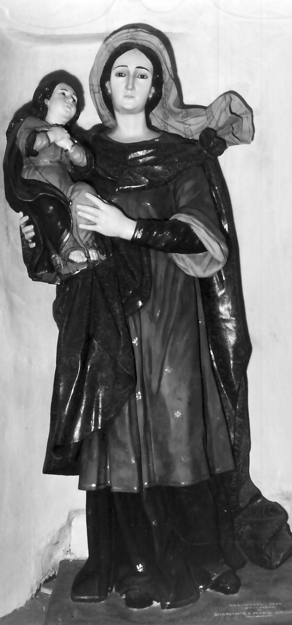 Maria Vergine bambina e Sant'Anna (scultura, opera isolata) - bottega Italia meridionale (sec. XIX)
