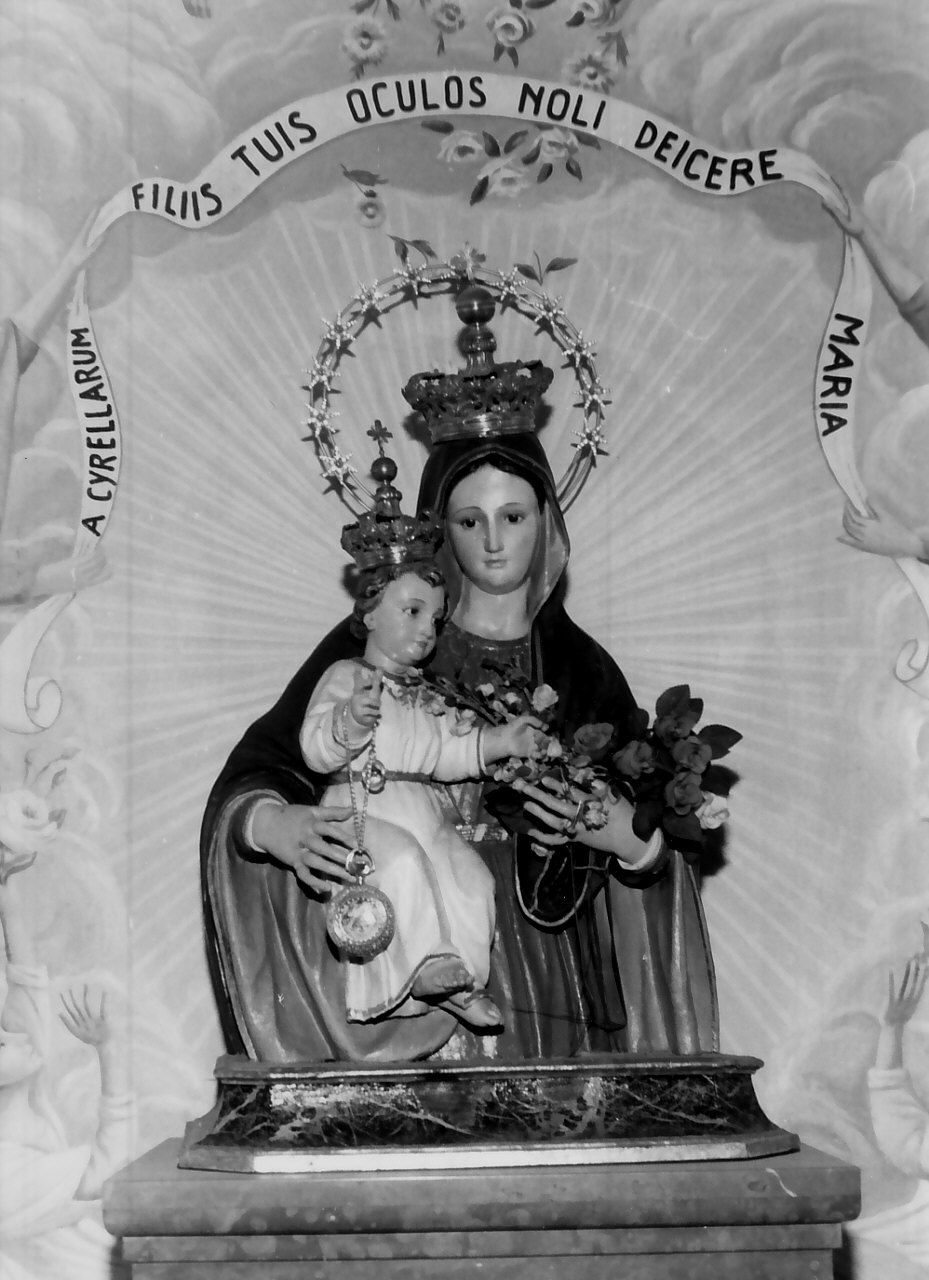 Santa Maria dei Fiori, Madonna con Bambino (busto, opera isolata) - bottega Italia meridionale (sec. XVIII)