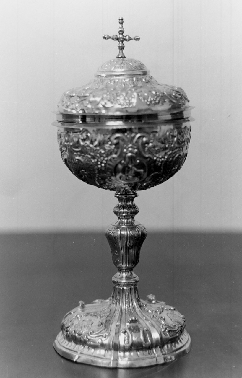 pisside, opera isolata - bottega napoletana (fine/inizio secc. XVIII/ XIX)