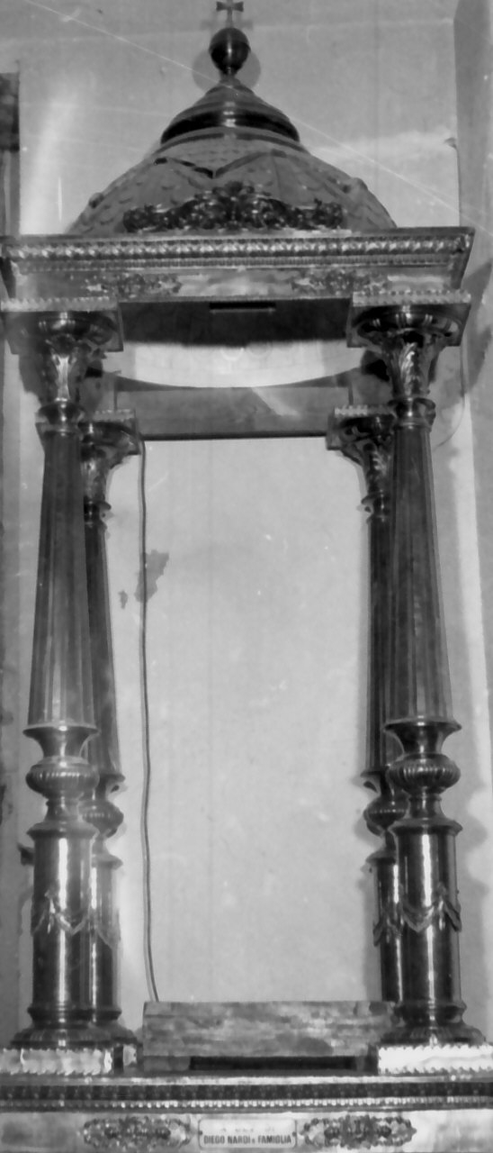 baldacchino, opera isolata - bottega Italia meridionale (sec. XX)